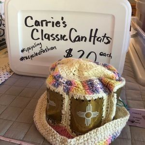 Beer Can Hat Handmade from Santa Fe Brewing Co. Cans. One size fits all